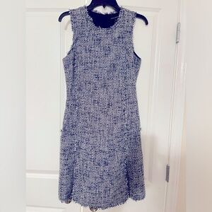 Banana republic sleeveless Navy twill dress Size 8 tall